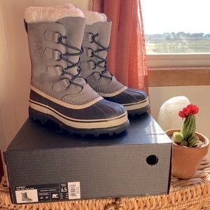 Sorel Caribou snow boots.